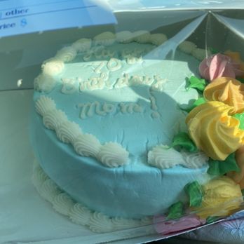 Baskin Robbins - Just picked this up. Melted ice cream cake for 70th birthday. Disappointing - Ice Cream & Frozen Yogurt Near Me - Fremont, California