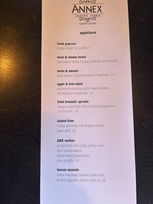 Menu photo 1 Annex Cocktail Lounge Flagstaff, AZ Menu photo 1 Annex Cocktail Lounge Flagstaff, AZ