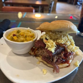 Naaman's BBQ - Redhead Stepchild with Cheesy Corn. - Barbeque Near Me - Texarkana, Texas