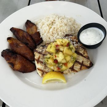 The Conch House Restaurant - Caribbean Coconut Catch made with Flounder. Good but fish was a little dry. - Caribbean Near Me - Saint Augustine, Florida