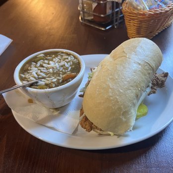 Frankie & Johnny's - Catfish Po Boy with Gumbo - Bars Near Me - New Orleans, Louisiana Frankie & Johnny's - Catfish Po Boy with Gumbo - Bars Near Me - New Orleans, Louisiana