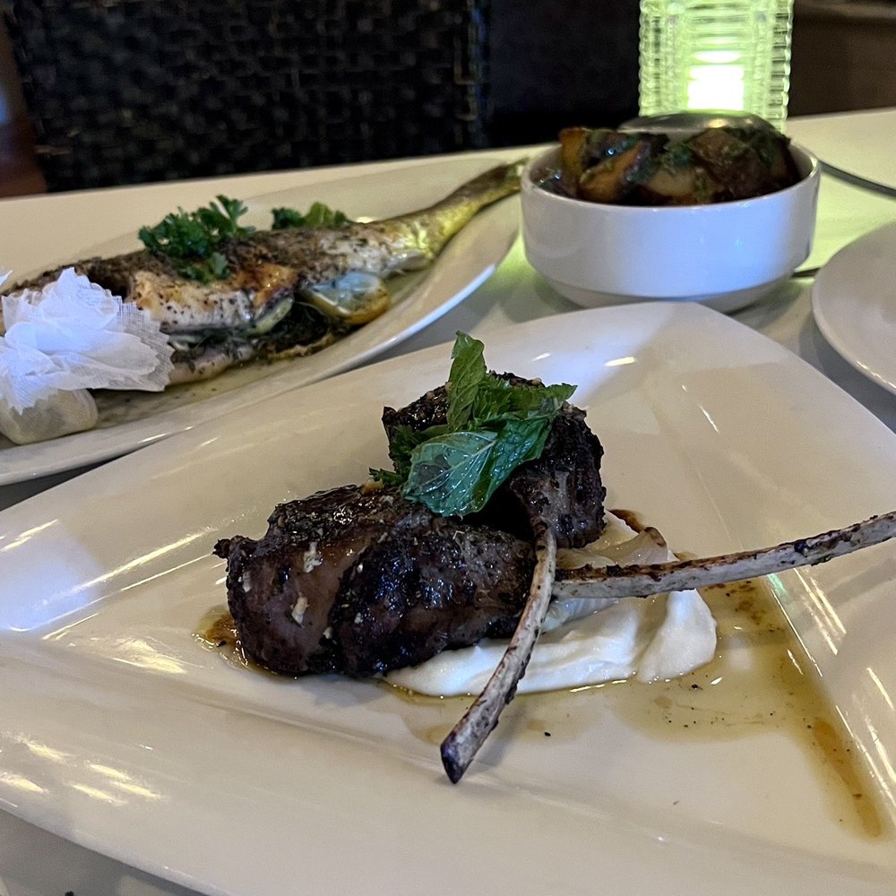 Dio Deka - 1 Whole Fish (Daurade) $54. - 1 Lamb Chops (Two) $60 - Greek Near Me - Los Gatos, California Dio Deka - 1 Whole Fish (Daurade) $54. - 1 Lamb Chops (Two) $60 - Greek Near Me - Los Gatos, California