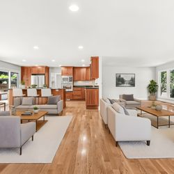 Roger Bolt Photography - Virtual Staging Living Room and Kitchen