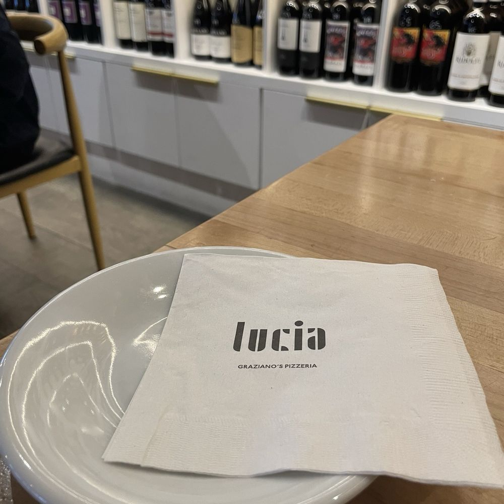 Lucia Pizzeria - Plate & napkin - Pizza Near Me - Miami, Florida Lucia Pizzeria - Plate & napkin - Pizza Near Me - Miami, Florida