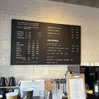 Stumptown Coffee Roasters - Menu as of 10-19-24 - Coffee & Tea Near Me - Pasadena, California