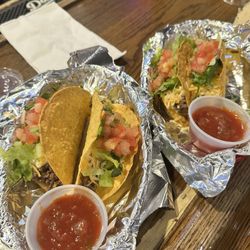 Crunchy beef tacos $2 on Tuesdays
