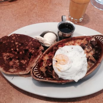 U.S. Egg Brunch & Cocktails - Protein pancakes with skillet - Sandwiches Near Me - Tempe, Arizona