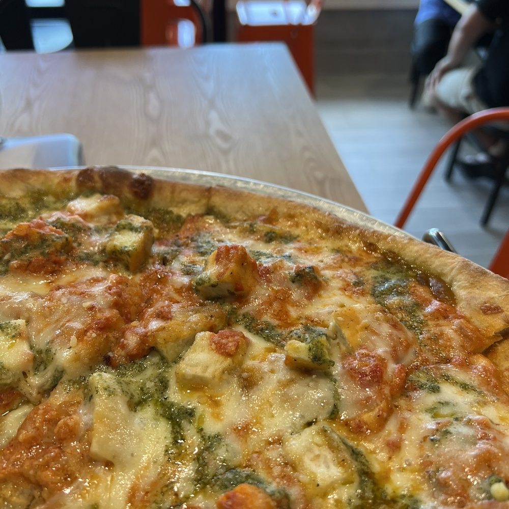 Slice House - Vodka chicken parm pie with pesto - Pizza Near Me - Toms River, New Jersey