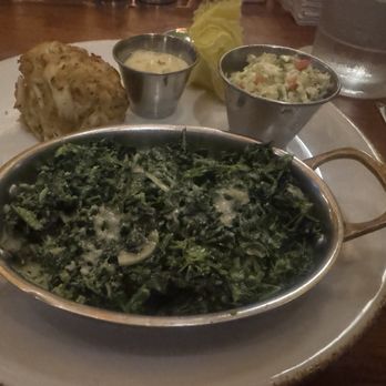 Old Ebbitt Grill - Crab cakes with creamed spinach - Bars Near Me - Washington, DC, District of Columbia Old Ebbitt Grill - Crab cakes with creamed spinach - Bars Near Me - Washington, DC, District of Columbia