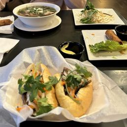 M6. Grilled Pork Sandwich, P1. Eye-Round Pho, G4. Spring Roll M6. Grilled Pork Sandwich, P1. Eye-Round Pho, G4. Spring Roll