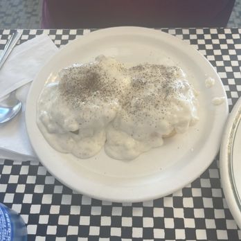 State Line Restaurant - Biscuit and gravy. The small one - Breakfast & Brunch Near Me - Greendale, Indiana State Line Restaurant - Biscuit and gravy. The small one - Breakfast & Brunch Near Me - Greendale, Indiana