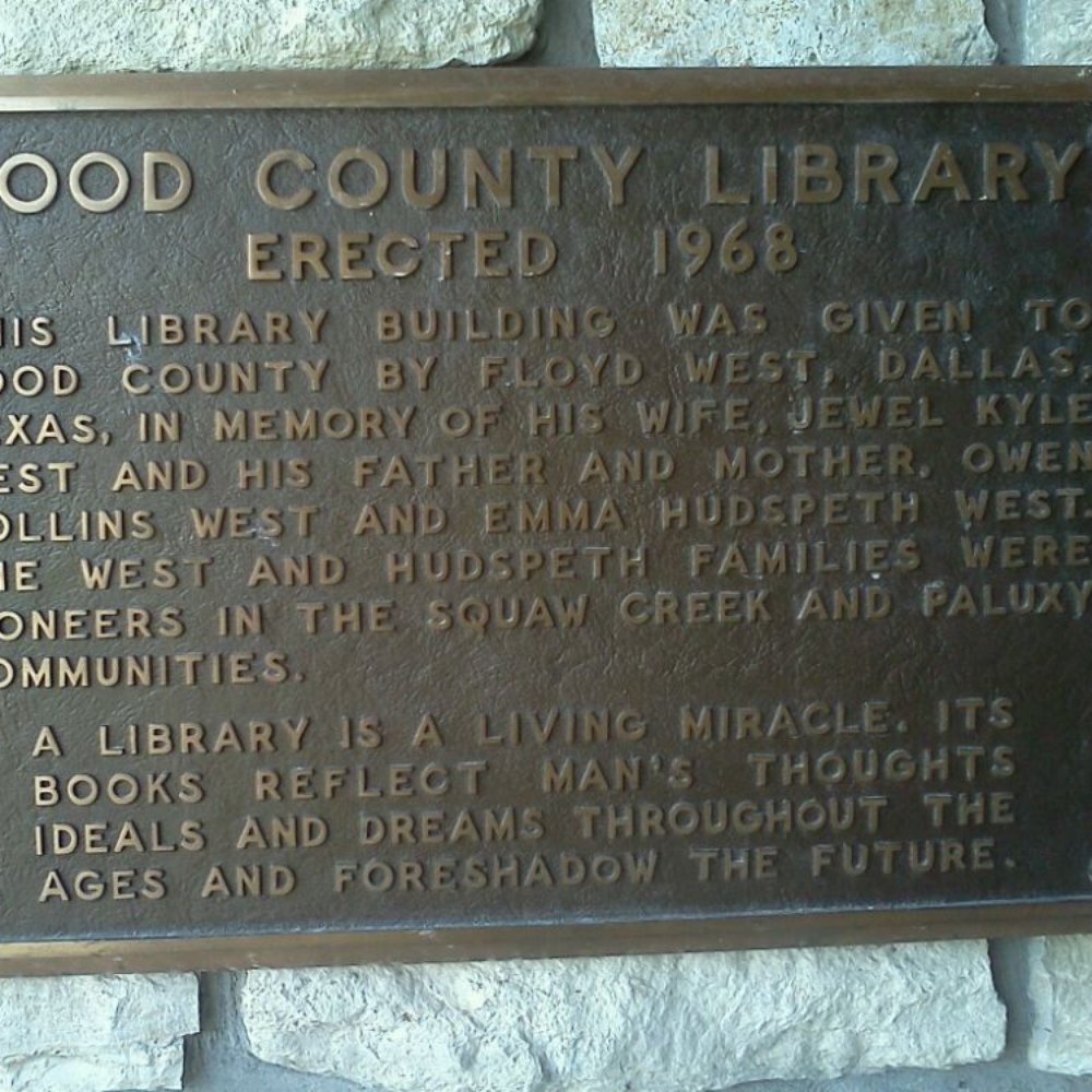 Hood County Library - A little history - Libraries Near Me - Granbury, Texas
