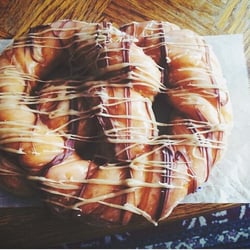 Sweetheart Donuts - Talk about a diabetic pretzel! Completely worth it though. I may or may not have eaten it in 2.5 seconds. New FAVORITE place!