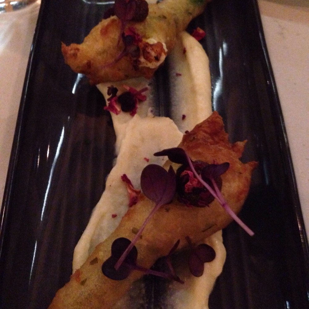Small Plates - Stuffed Zucchini Flowers - upstanding but please note these were a special and not on the regular menu - Tapas/Small Plates Near Me - Eltham, VIC
