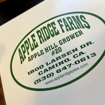 Apple Ridge Farms - 11.02.25 apple pie - Bakeries Near Me - Camino, California Apple Ridge Farms - 11.02.25 apple pie - Bakeries Near Me - Camino, California