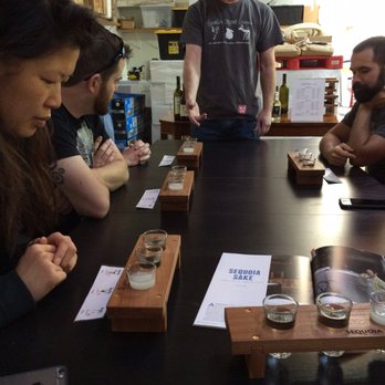 Sequoia Sake - Tasting flight contemplation... - Breweries Near Me - San Francisco, California Sequoia Sake - Tasting flight contemplation... - Breweries Near Me - San Francisco, California
