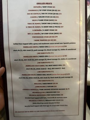 Menu photo 3 La Cabana Argentinan Steakhouse Jackson Heights, NY