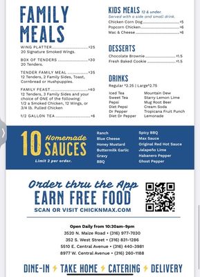 Menu photo 2 Chick N Max Wichita, KS