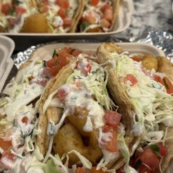 Seafood And Birrieria El Prieto - Shrimp breaded tacos