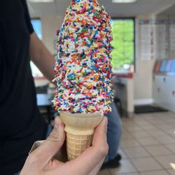JoJo's Ice Cream - Large sprinkle cone