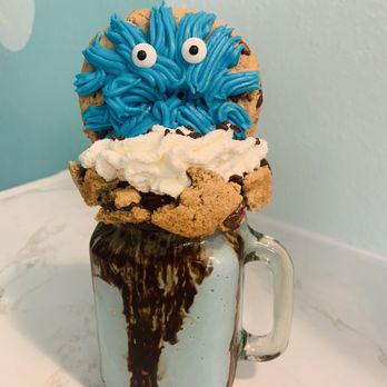Coldspring Creamery - Cookie Monster Extreme Shake - Ice Cream & Frozen Yogurt Near Me - Coldspring, Texas Coldspring Creamery - Cookie Monster Extreme Shake - Ice Cream & Frozen Yogurt Near Me - Coldspring, Texas