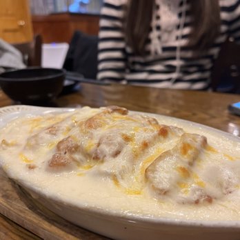 E Noodle - Baked Cheesy Spaghetti with White Sauce ($9.50) - Noodles Near Me - Brooklyn, New York