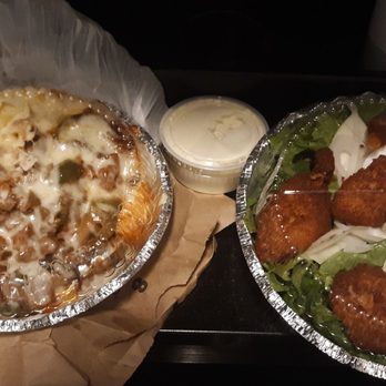 Dolce Carini - Dolce special steak sandwich (no bun) and crispy shrimp salad - Pizza Near Me - Philadelphia, Pennsylvania Dolce Carini - Dolce special steak sandwich (no bun) and crispy shrimp salad - Pizza Near Me - Philadelphia, Pennsylvania