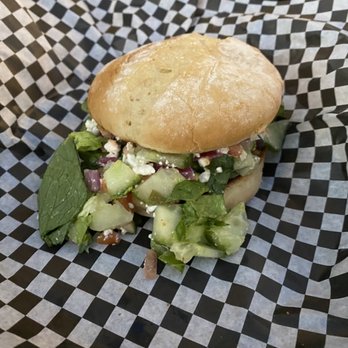 Back Door Grill - Fort Collins - veggie/mushroom burger - American Near Me - Fort Collins, Colorado
