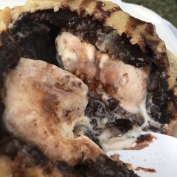 Brown Noser--vanilla ice cream inside brownie Brown Noser--vanilla ice cream inside brownie