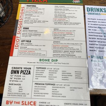 The Village Idiot - Menu - Pizza Near Me - Columbia, South Carolina The Village Idiot - Menu - Pizza Near Me - Columbia, South Carolina