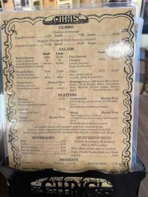 Menu photo 2 Chris' Poboys Lafayette, LA