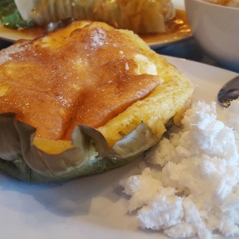 Manila Sunset - Bibingka - it's a sweet rice cake. This is one of their specialties. - Filipino Near Me - Tukwila, Washington Manila Sunset - Bibingka - it's a sweet rice cake. This is one of their specialties. - Filipino Near Me - Tukwila, Washington