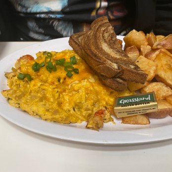 Sawyer & Co - Cajun Scramble with potatoes - Diners Near Me - Austin, Texas Sawyer & Co - Cajun Scramble with potatoes - Diners Near Me - Austin, Texas