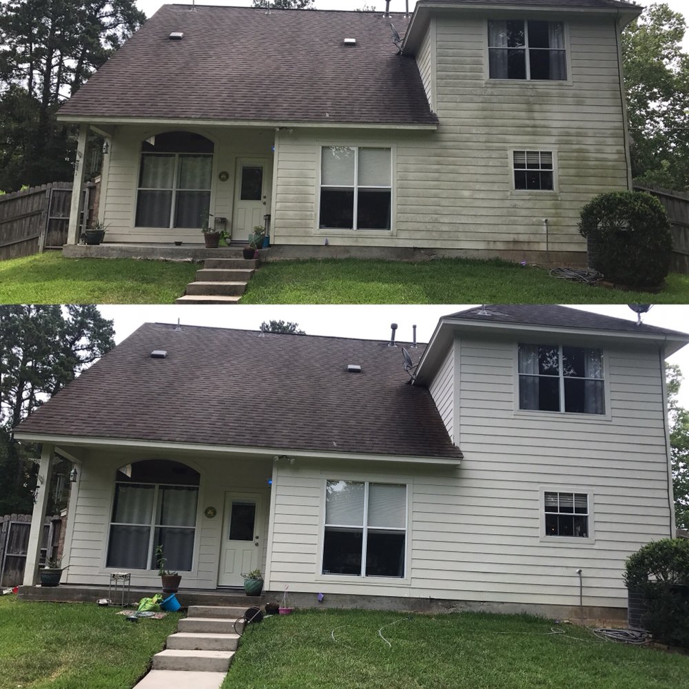 Slide of Woodlands Roof Cleaning & Pressure Washing