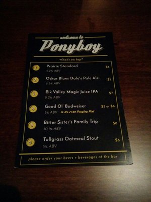 Menu photo 6 Ponyboy Oklahoma City, OK