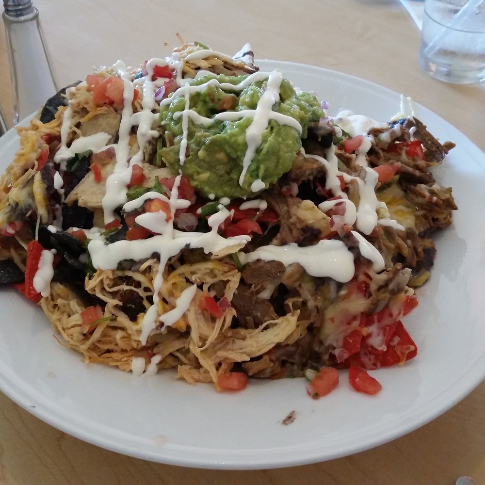 Mambo Cafe - Nachos with beef and chicken! The guacamole was on point! - Colombian Near Me - Pleasantville, New Jersey Mambo Cafe - Nachos with beef and chicken! The guacamole was on point! - Colombian Near Me - Pleasantville, New Jersey