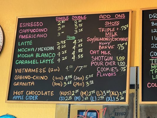 Menu photo 6 Sabino's Coffee San Leandro, CA