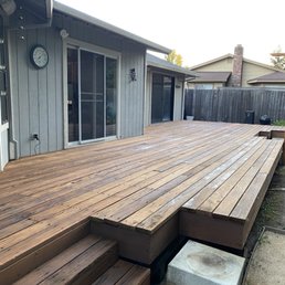 Redwood deck Redwood deck