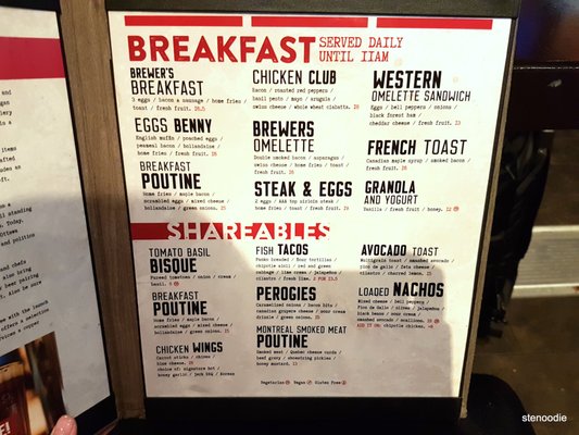 Menu photo 5 Mill Street Brewery Mississauga, ON