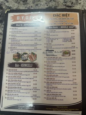 Menu photo 3 Ca Nuong Mien Tay Richardson, TX