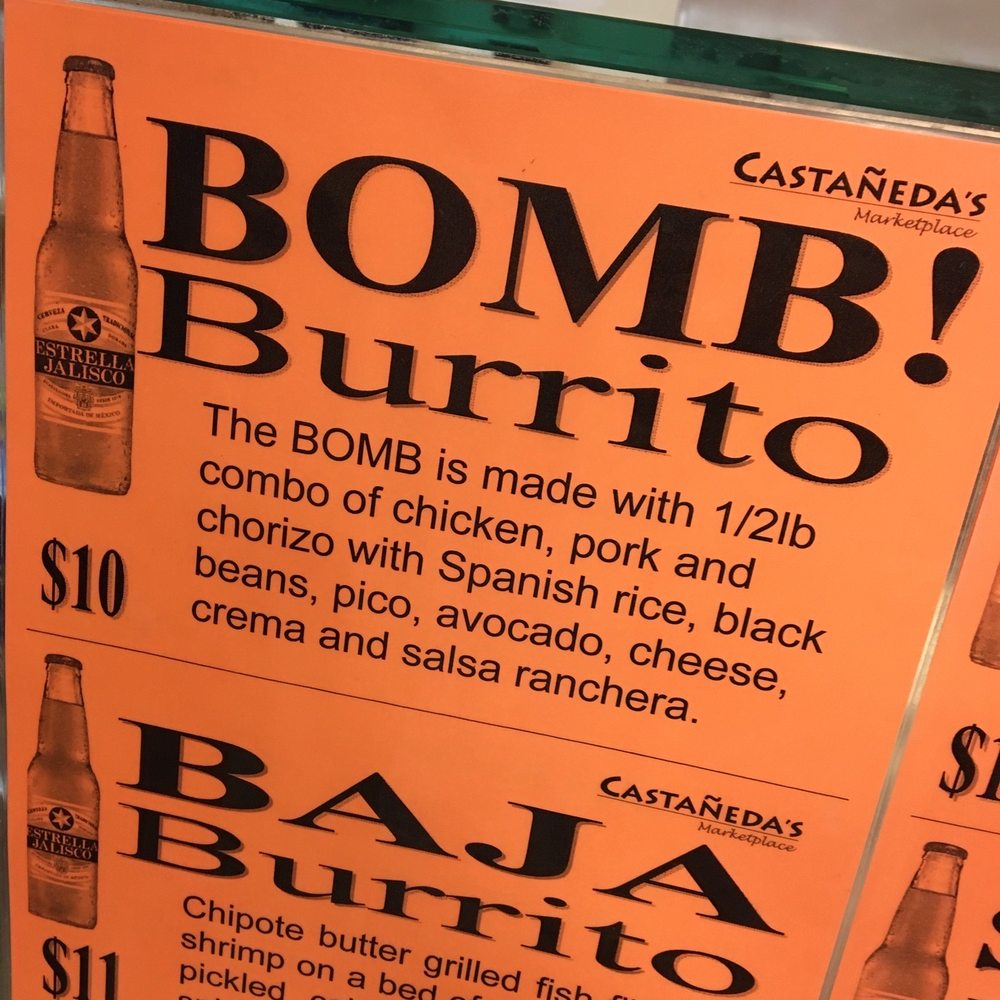 Castaneda's Marketplace - a menu for bomb burrito - Grocery Near Me - Windsor, California Castaneda's Marketplace - a menu for bomb burrito - Grocery Near Me - Windsor, California