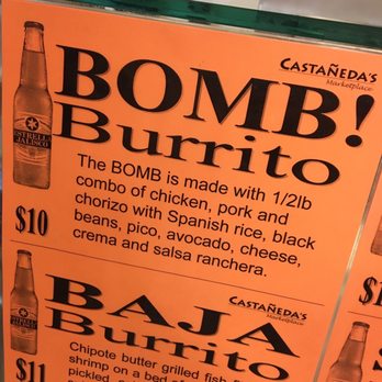 Castaneda's Marketplace - a menu for bomb burrito - Grocery Near Me - Windsor, California Castaneda's Marketplace - a menu for bomb burrito - Grocery Near Me - Windsor, California