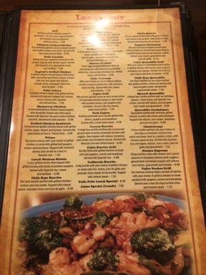 Menu photo 2 Chile Rojo Mount Airy, NC