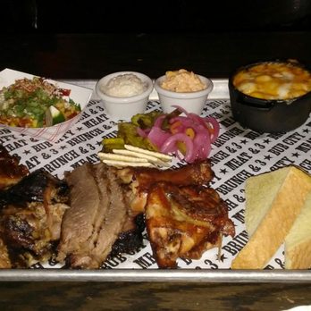 Bub City - $40 four meat sampler. A little too light for the price. - Barbeque Near Me - Chicago, Illinois