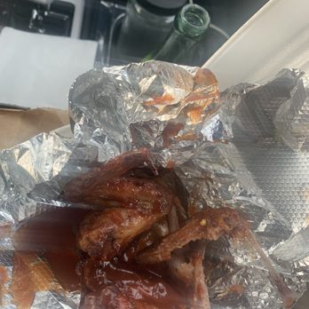 Krazy Hog Barbecue - Chicken wings baked not smoked extremely small. - Barbeque Near Me - Matteson, Illinois Krazy Hog Barbecue - Chicken wings baked not smoked extremely small. - Barbeque Near Me - Matteson, Illinois