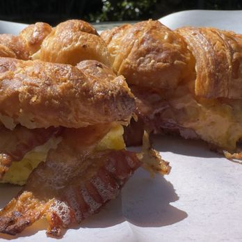 Garden House Cafe - My bacon & egg on a croissant order. - Sandwiches Near Me - San Francisco, California