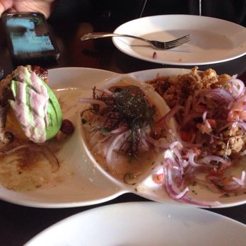 Incas Grill Peruvian kitchen - Half demolished trio appetizer - Peruvian Near Me - Staten Island, New York