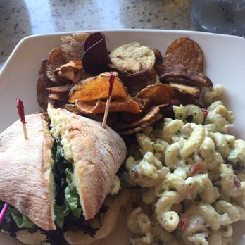Rose's - Rose's signature turkey sandwich with homemade root chips and pasta salad. Delicious! - Mediterranean Near Me - Grand Rapids, Michigan Rose's - Rose's signature turkey sandwich with homemade root chips and pasta salad. Delicious! - Mediterranean Near Me - Grand Rapids, Michigan