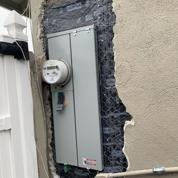 Mauricio Mata Patching Services - After the patch up (we had to hold off on the stucco until the inspector approves this part first) - Drywall Installation & Repair Near Me - Orange, California