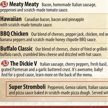 Bubba's 33 - What's in the The Dickie V - Burgers Near Me - Canton, Ohio